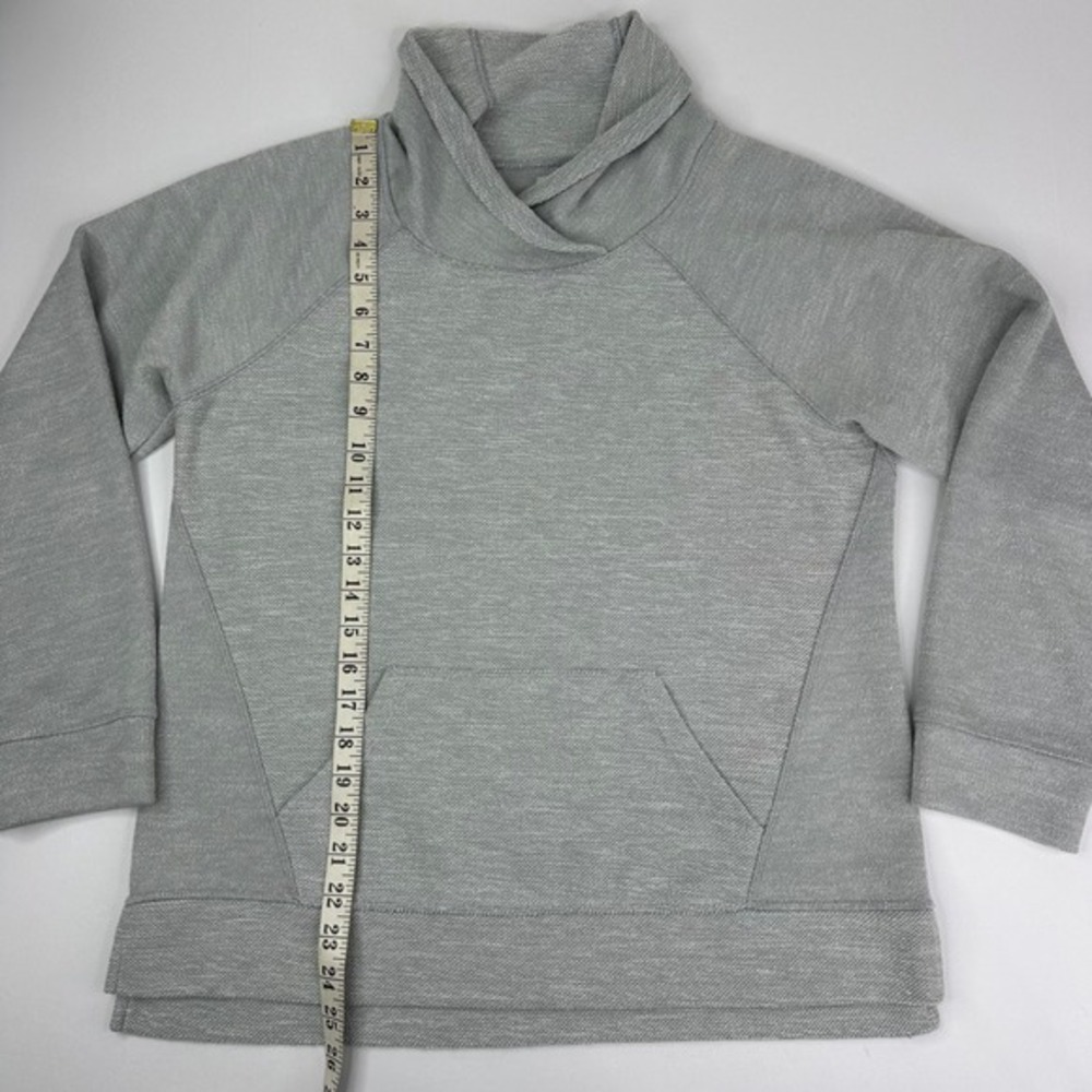 L.L.Bean Womens Gray Shawl Neck Pullover Athletic Sweatshirt‎ Size Medium - Picture 13 of 16